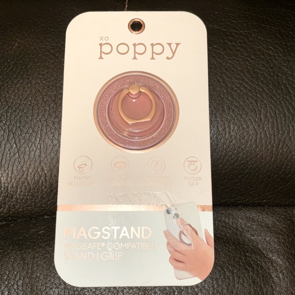 XO 💋 Poppy MAGSTAND Cell Phone Stand/ Grip, in rose gold color NWT/ NIB sealed - Picture 2 of 4